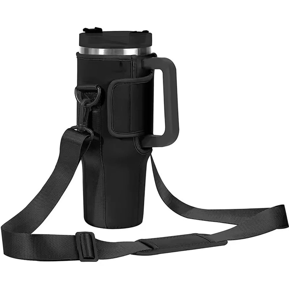 40oz Water Bottle Carrier Bag For Stanley Quencher Cup Sleeve Adjustable Shoulder Strap Non-slip Insulated Mug Cover