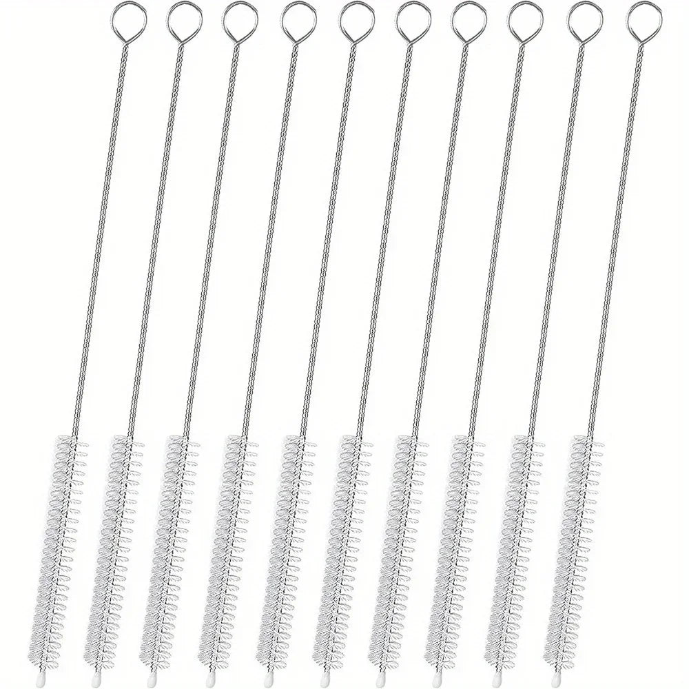 Straw Cleaner Brush for Stanley Extra Long, Straw Cleaning Brush for Tubes, Water Cup, Extra Long Straw Brush Set 10 Pack