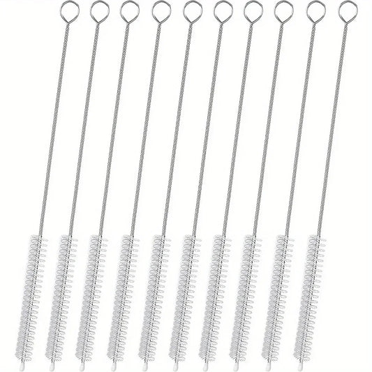 Straw Cleaner Brush for Stanley Extra Long, Straw Cleaning Brush for Tubes, Water Cup, Extra Long Straw Brush Set 10 Pack