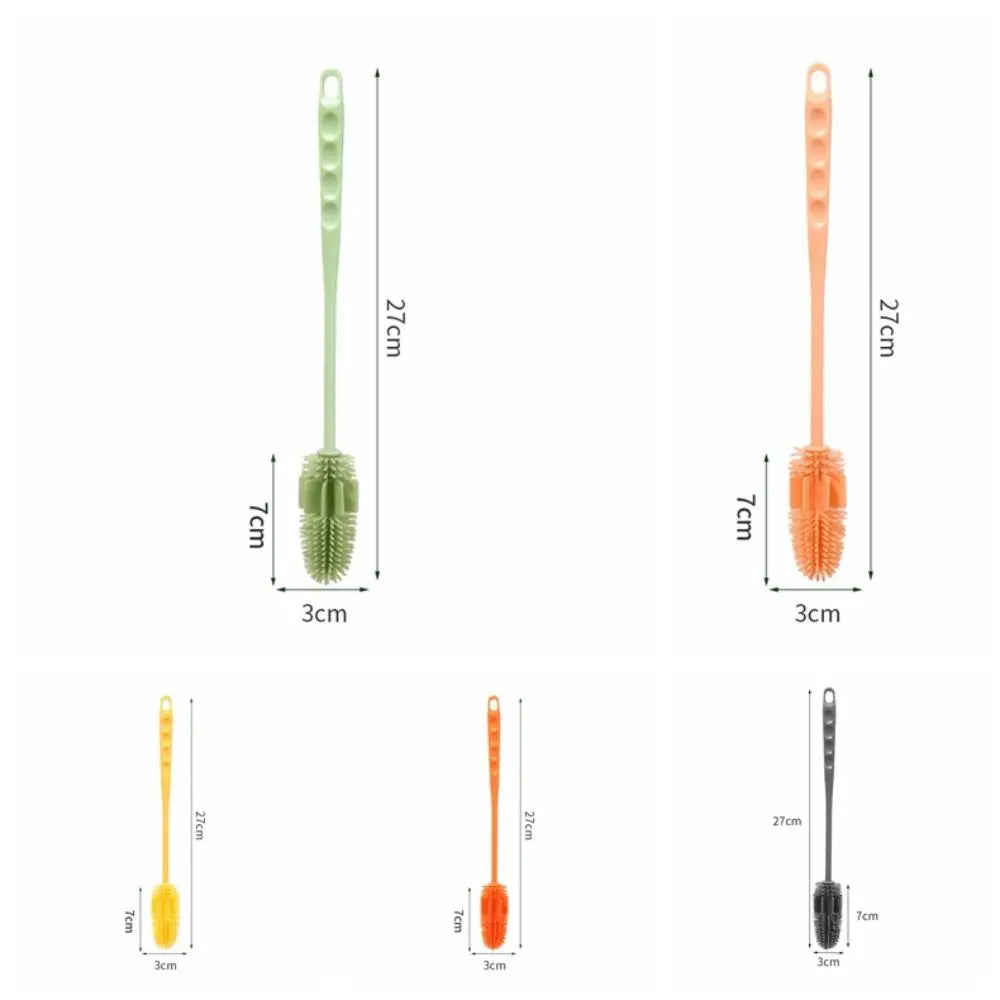 Cleaning Supplies Silicone Cup Brush Multipurpose Portable Cup Scrubber Long Handle Glass Cleaner Glass Cup