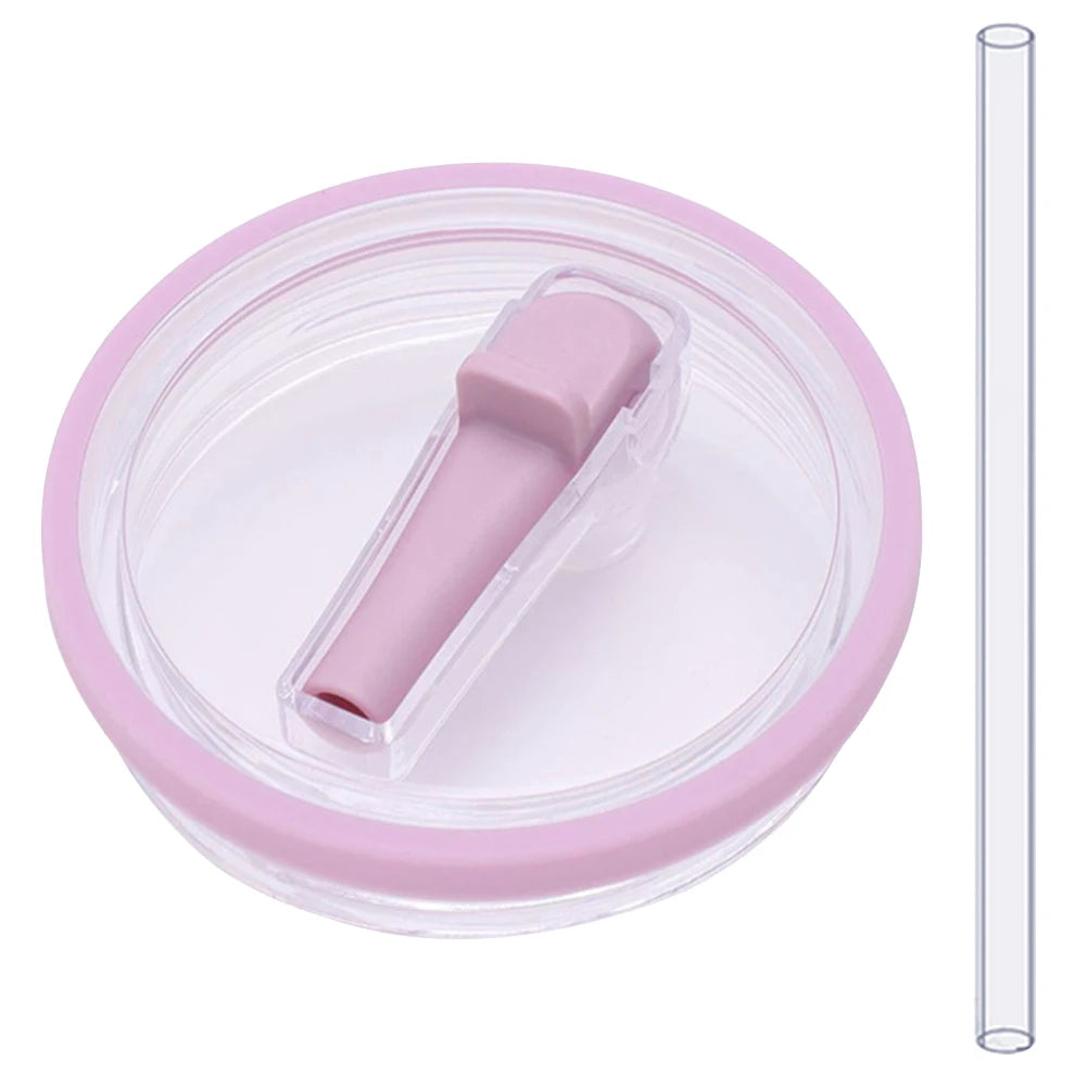 40oz Tumbler Flip Straw Lid Replacement fit for Stanley Quencher Spill Proof Splash Resistant Tumbler Lids Reusable Lids ﻿