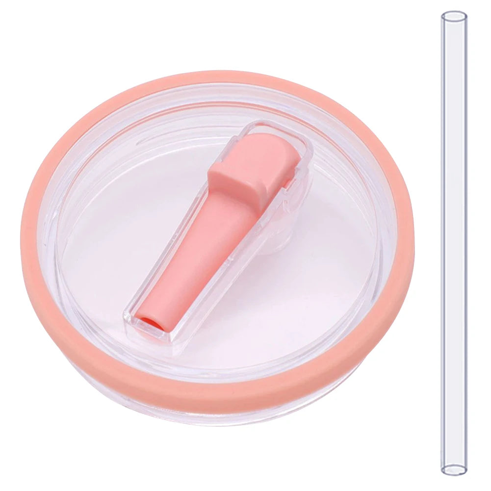 40oz Tumbler Flip Straw Lid Replacement fit for Stanley Quencher Spill Proof Splash Resistant Tumbler Lids Reusable Lids ﻿