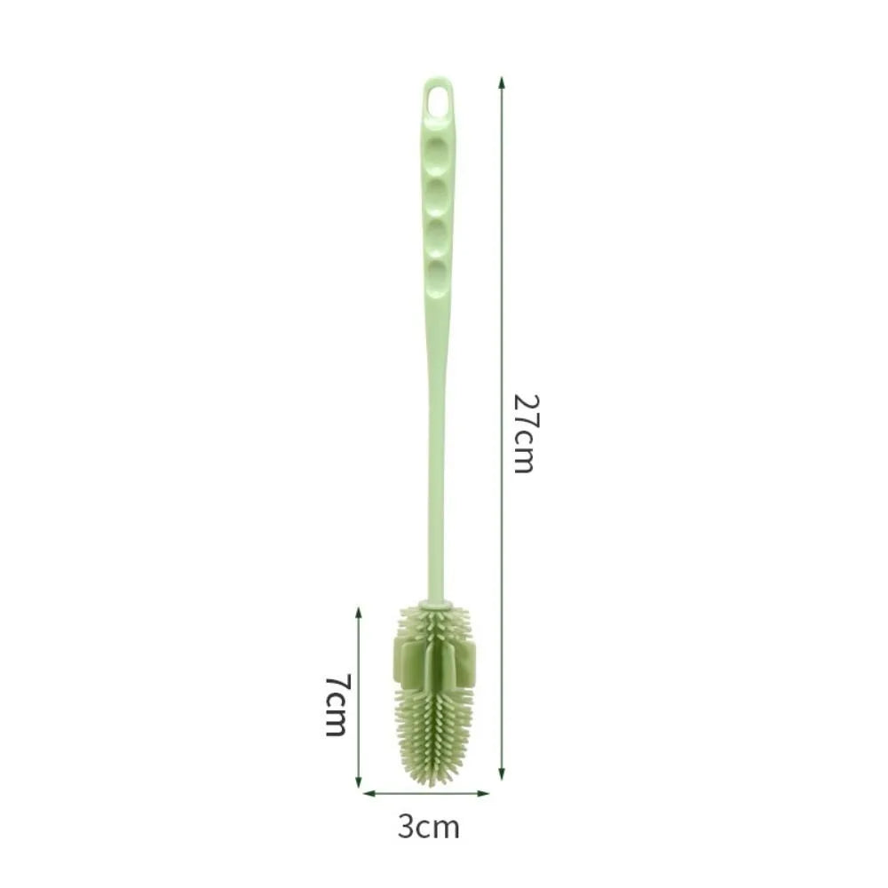 Cleaning Supplies Silicone Cup Brush Multipurpose Portable Cup Scrubber Long Handle Glass Cleaner Glass Cup