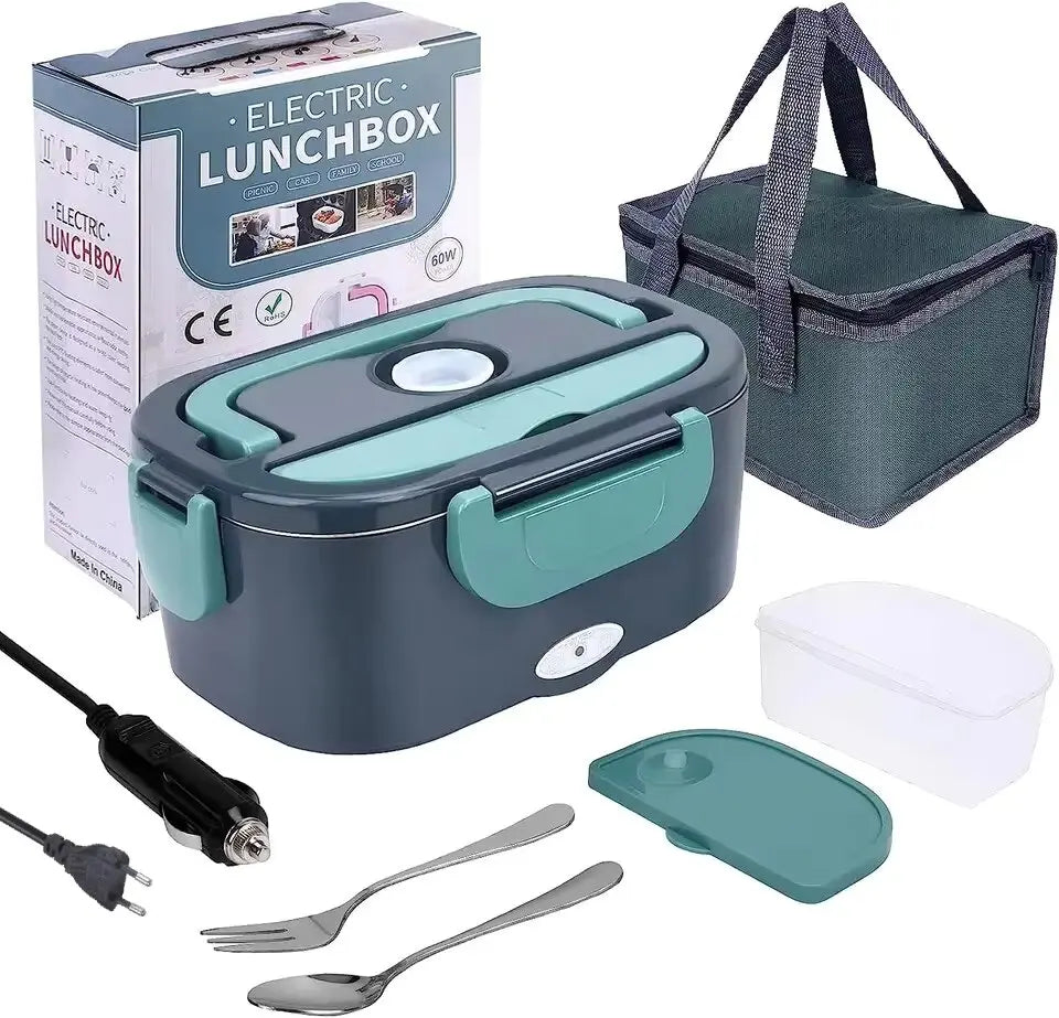 Electric Lunch Box Food Heater  Portable Food Warmer Lunchbox for Car Home Leak proof 2 Compartments 110V 220V Pot