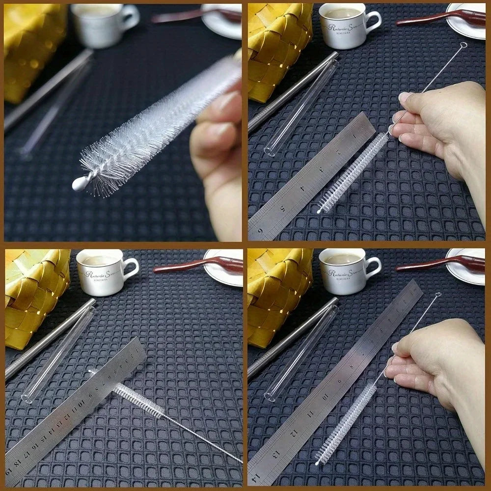 Straw Cleaner Brush for Stanley Extra Long, Straw Cleaning Brush for Tubes, Water Cup, Extra Long Straw Brush Set 10 Pack
