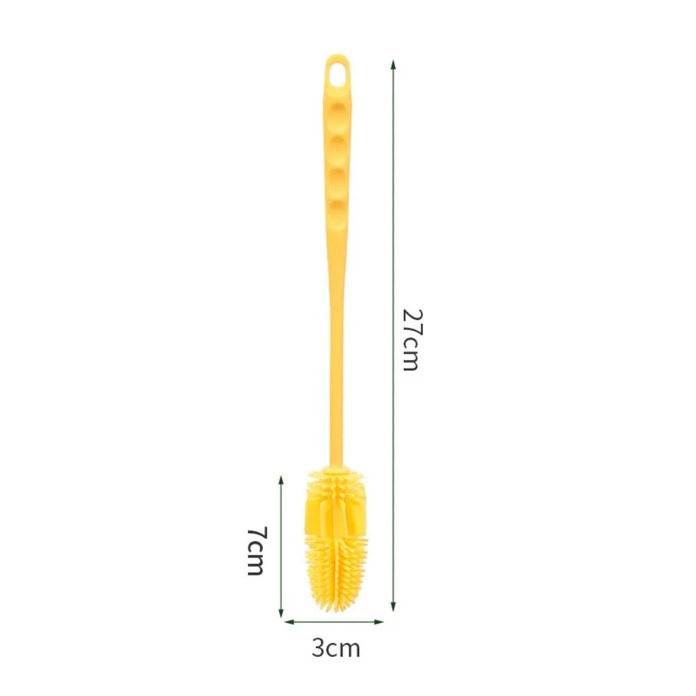 Cleaning Supplies Silicone Cup Brush Multipurpose Portable Cup Scrubber Long Handle Glass Cleaner Glass Cup