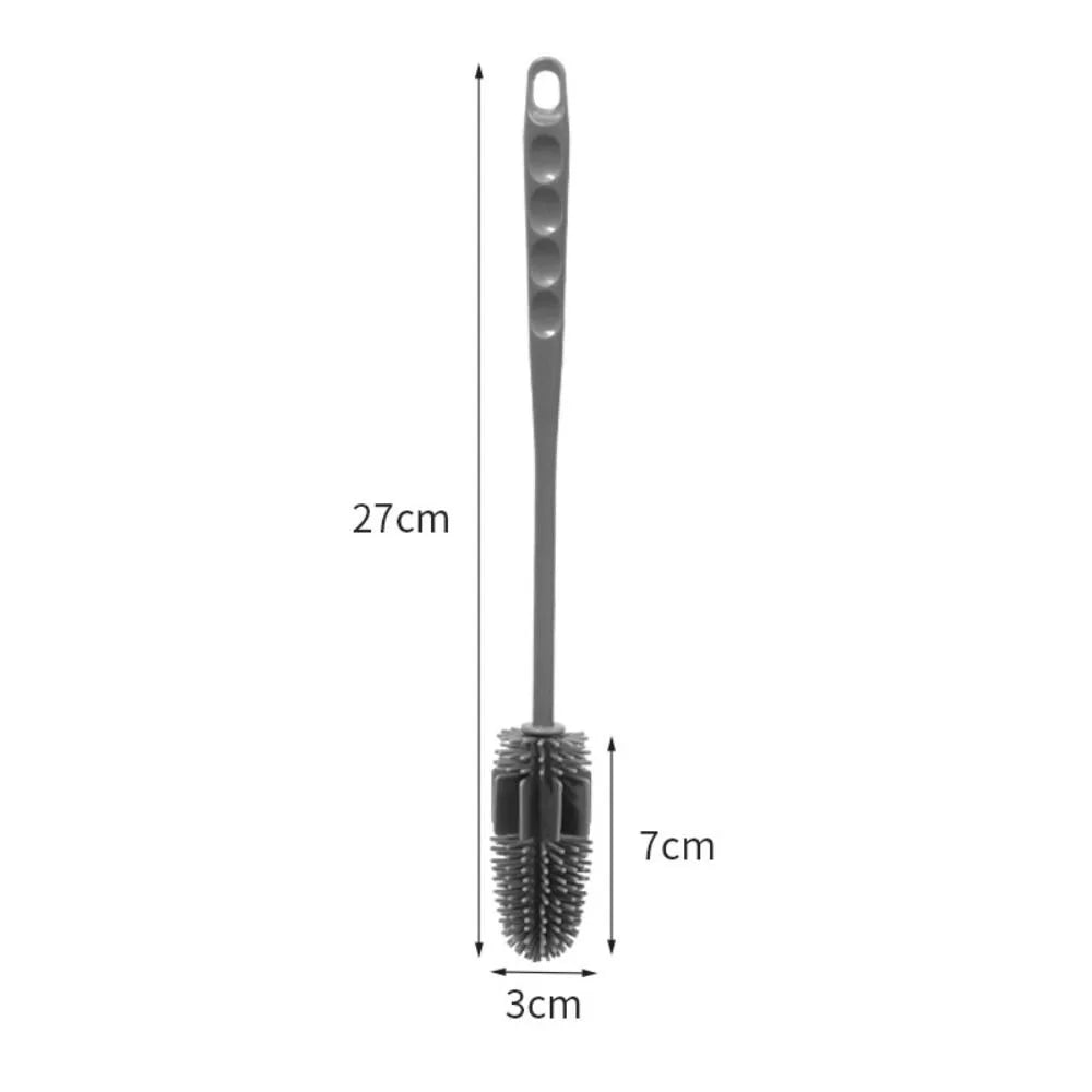 Cleaning Supplies Silicone Cup Brush Multipurpose Portable Cup Scrubber Long Handle Glass Cleaner Glass Cup
